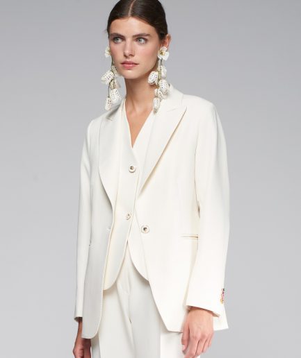 Americana traje crep