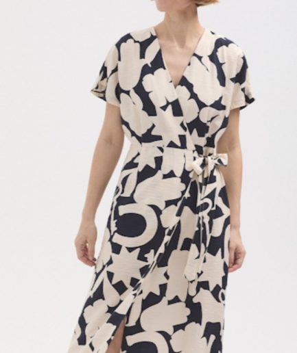 Vestido cruzado flores 2 colores