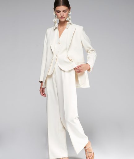 Pantalones traje crepe