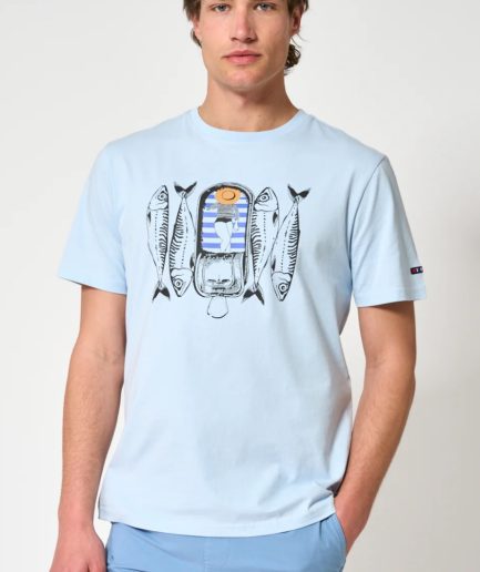 Camiseta algodón lata sardinas 2 colores