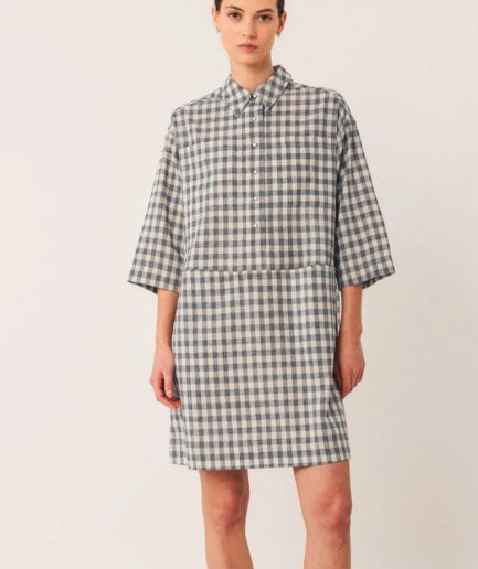 Vestido camisero cuadros