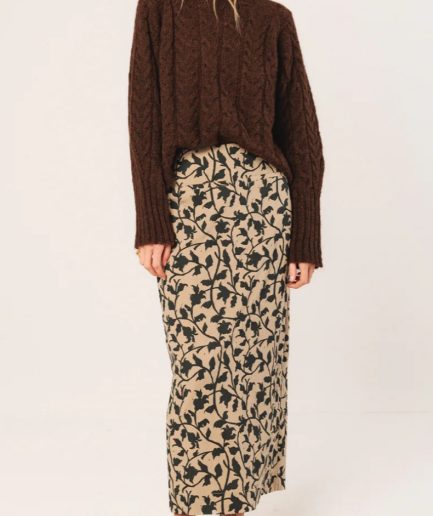 Falda lápiz estampada